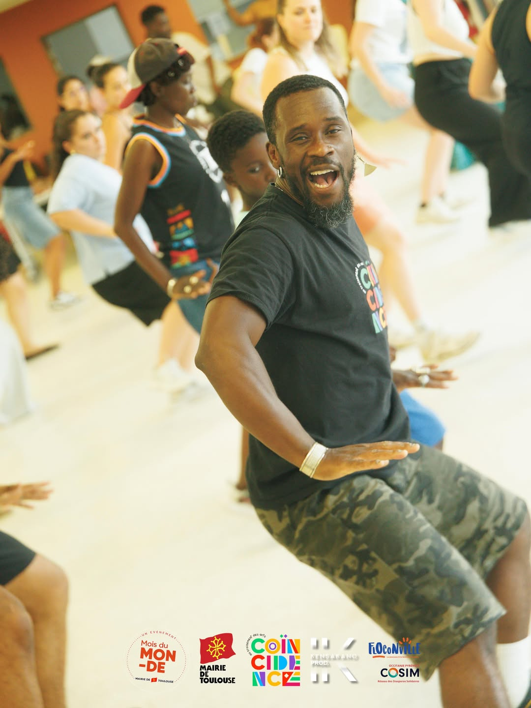 Brissy Akezizi lors d'un atelier Coïncidence